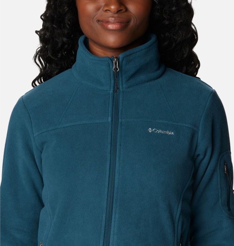 Turquoise Columbia Fast Trek II Women's Fleece Jacket | 61793NGCW