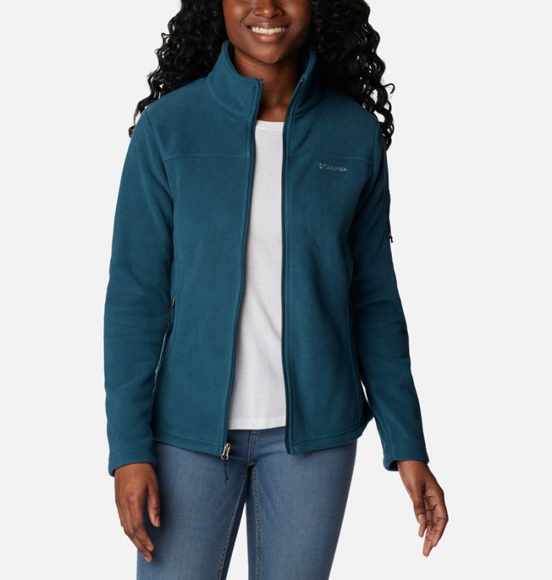 Turquoise Columbia Fast Trek II Women's Fleece Jacket | 61793NGCW