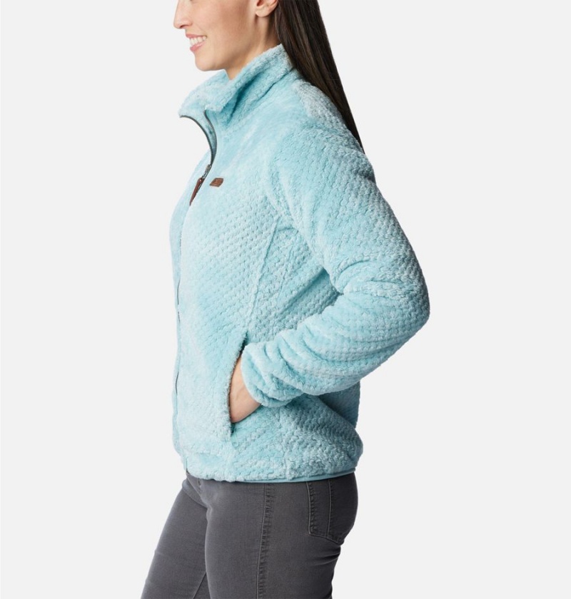 Turquoise Columbia Fire Side II Sherpa Full Zip Women's Fleece Jacket | 15349TWAP