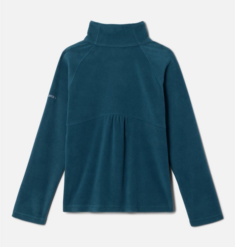 Turquoise Columbia Glacial 1/4 Zip Pullover Kids' Fleece | 34752BUXI