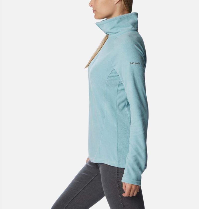 Turquoise Columbia Glacial IV Half Zip Fleece Women's Pullover | 17685CHTN