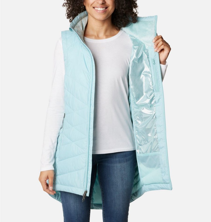 Turquoise Columbia Heavenly Long Women's Vest | 36917QODG