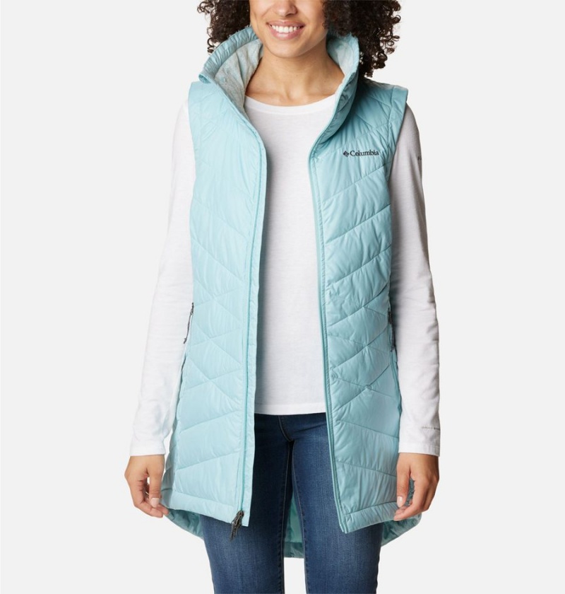 Turquoise Columbia Heavenly Long Women's Vest | 36917QODG