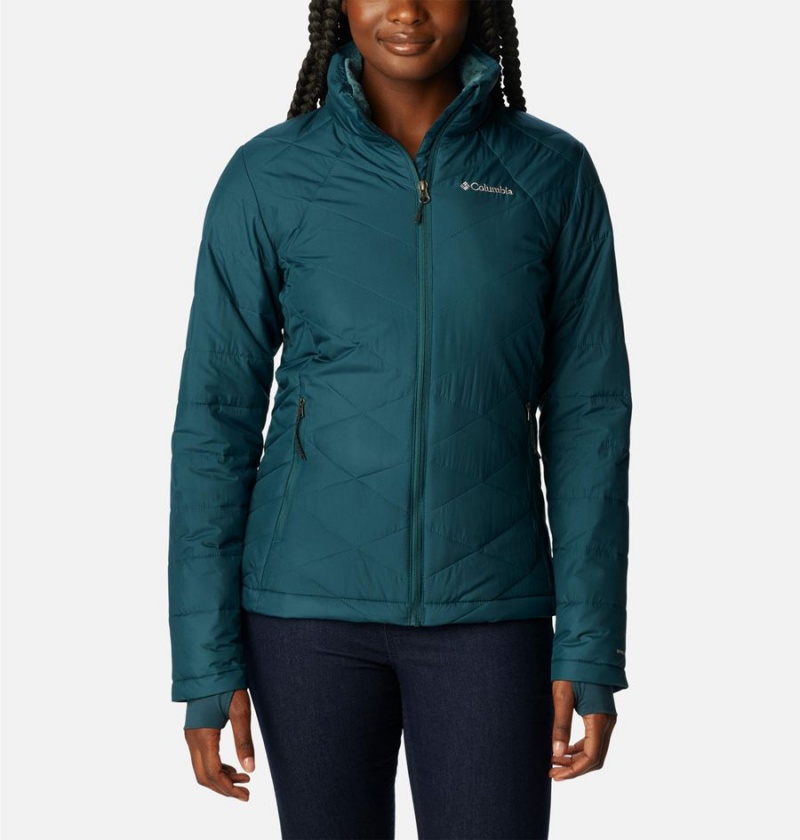 Turquoise Columbia Heavenly Women\'s Puffer Jacket | 23954PYVR