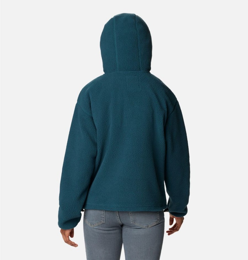 Turquoise Columbia Helvetia Hoodie Women's Pullover | 89724LWUC