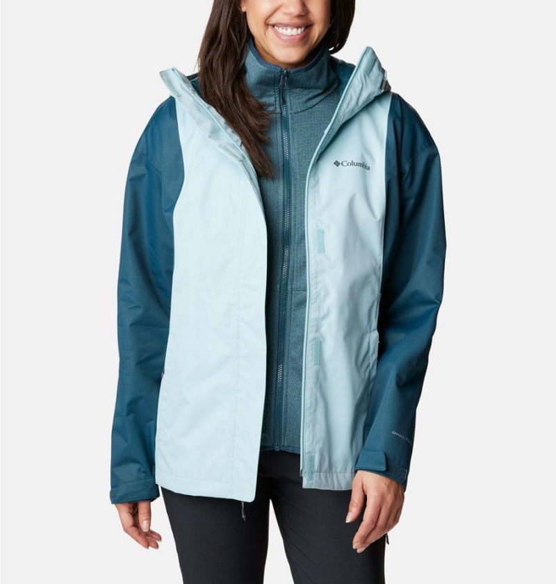 Turquoise Columbia Hikebound Interchange Women's 3 In 1 Jackets | 91203NVSW