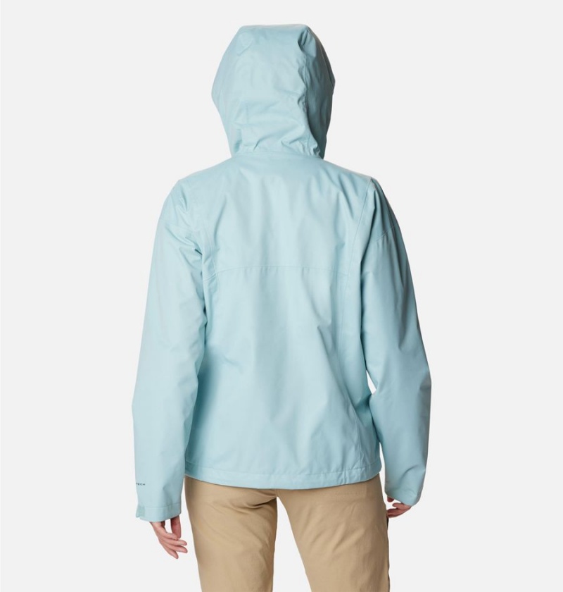 Turquoise Columbia Hikebound Women's Rain Jacket | 96371DWTO