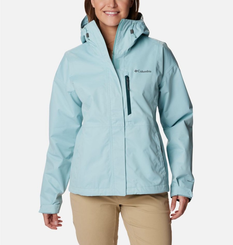 Turquoise Columbia Hikebound Women\'s Rain Jacket | 96371DWTO