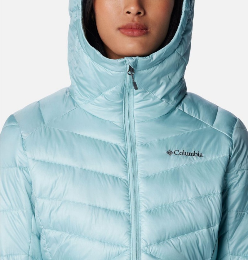 Turquoise Columbia Joy Peak Insulated Hooded Women's Puffer Jacket | 67421UPXA