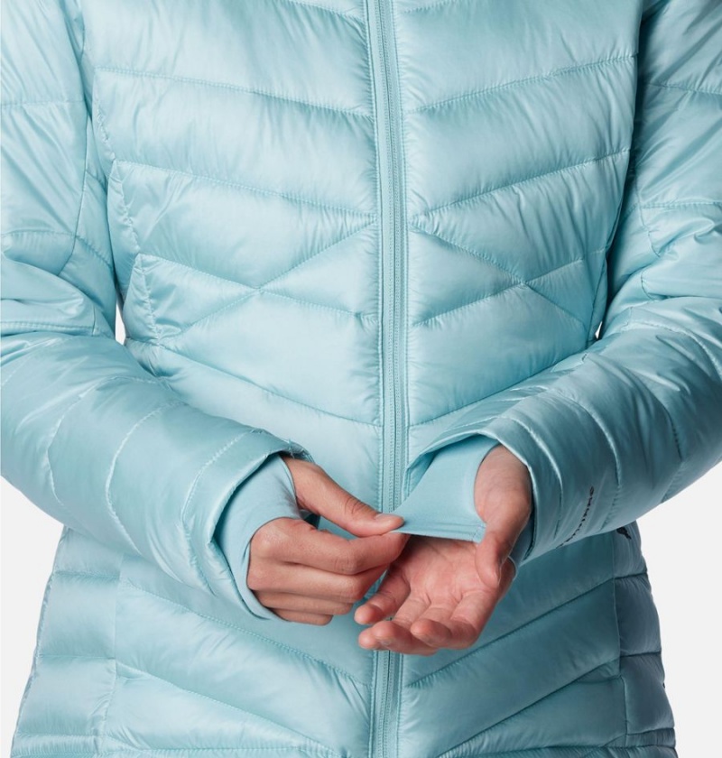 Turquoise Columbia Joy Peak Insulated Hooded Women's Puffer Jacket | 67421UPXA