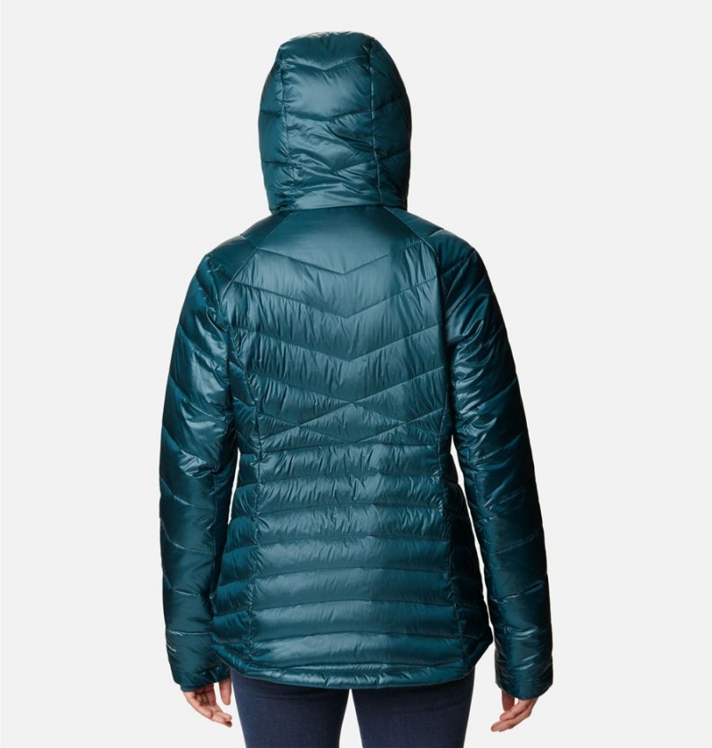 Turquoise Columbia Joy Peak Insulated Hooded Women's Puffer Jacket | 78302JARM