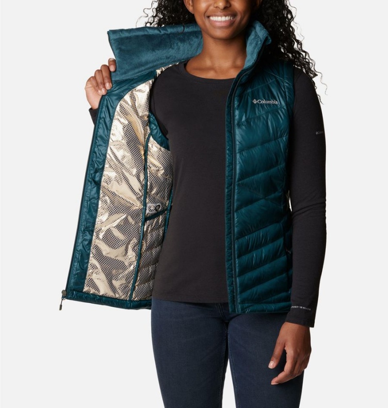 Turquoise Columbia Joy Peak Insulated Women's Vest | 71368VZUQ