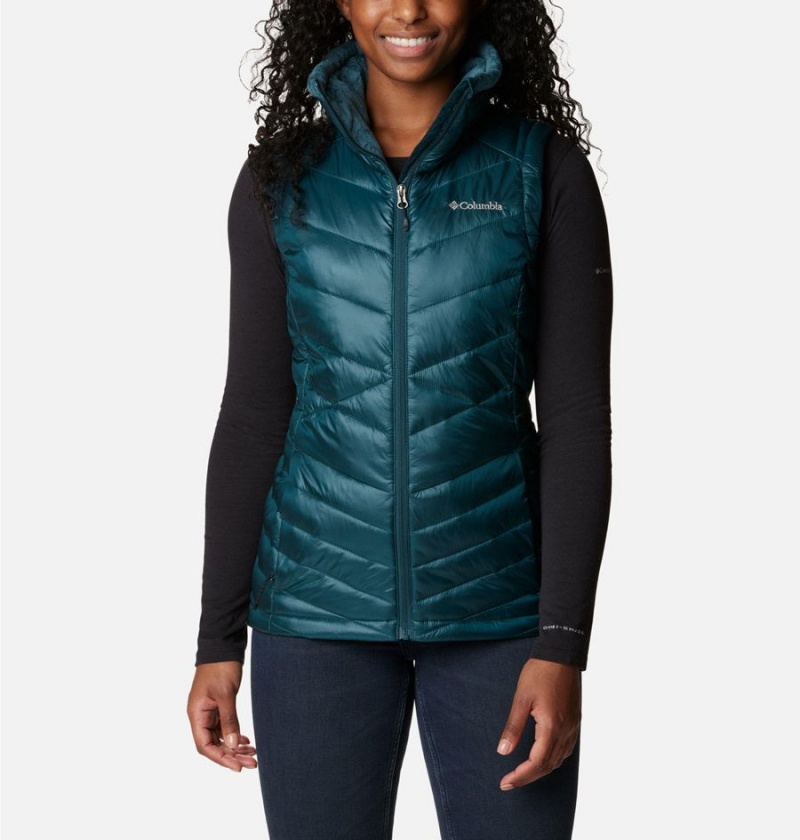 Turquoise Columbia Joy Peak Insulated Women\'s Vest | 71368VZUQ