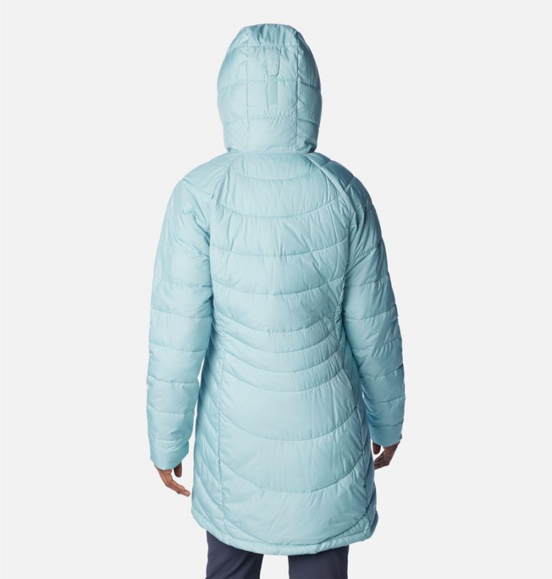 Turquoise Columbia Karis Gale Long Women's Puffer Jacket | 92781CTMJ