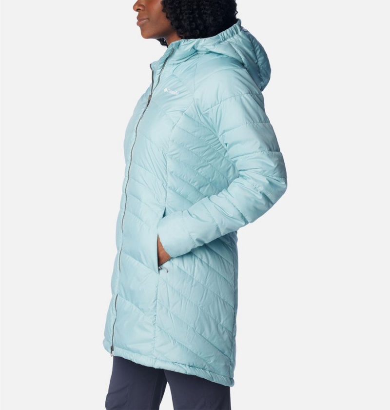 Turquoise Columbia Karis Gale Long Women's Puffer Jacket | 92781CTMJ