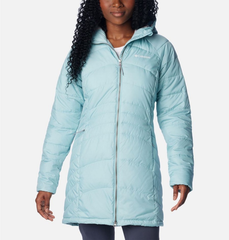 Turquoise Columbia Karis Gale Long Women\'s Puffer Jacket | 92781CTMJ