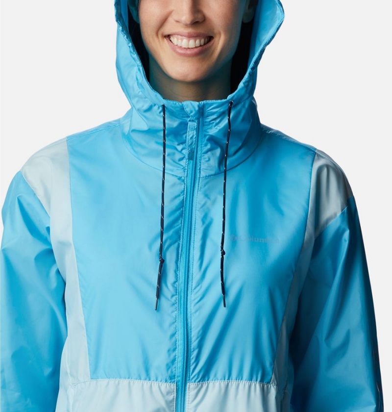 Turquoise Columbia Lily Basin Jacket Women's Windbreaker | 75803UFBN