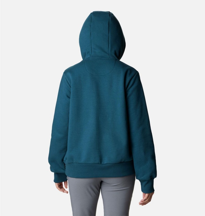 Turquoise Columbia Marble Canyon Women's Hoodie | 08527UFCW