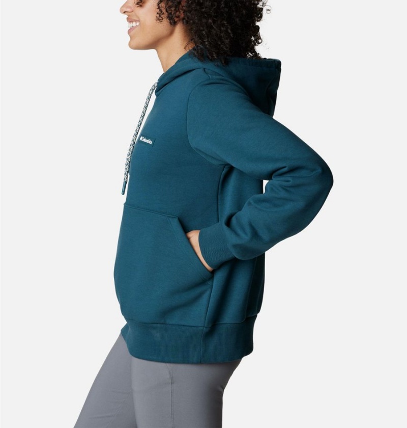 Turquoise Columbia Marble Canyon Women's Hoodie | 08527UFCW