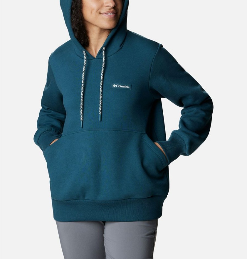 Turquoise Columbia Marble Canyon Women's Hoodie | 08527UFCW