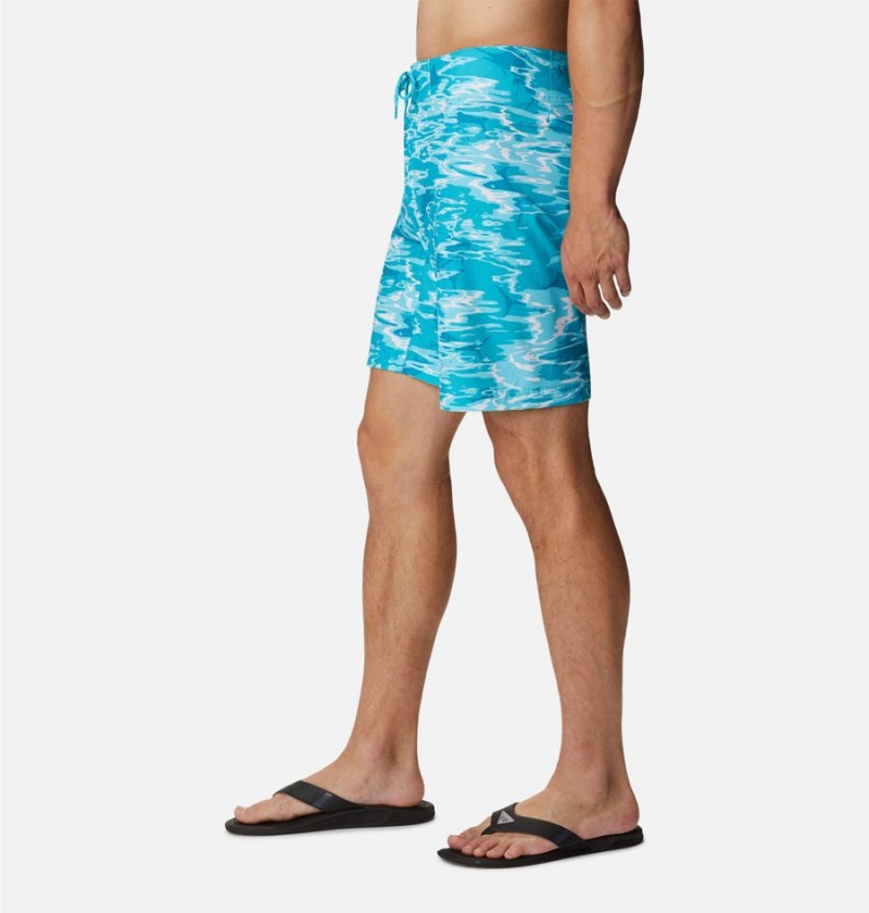 Turquoise Columbia PFG Offshore II Board Men's Shorts | 34862DZYR