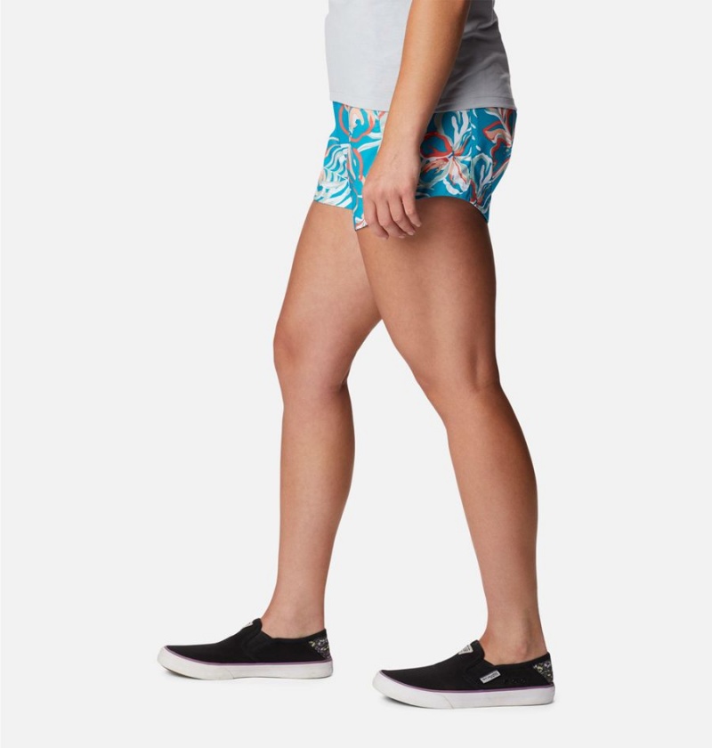 Turquoise Columbia PFG Super Tamiami Pull-On Women's Shorts | 48539BICE