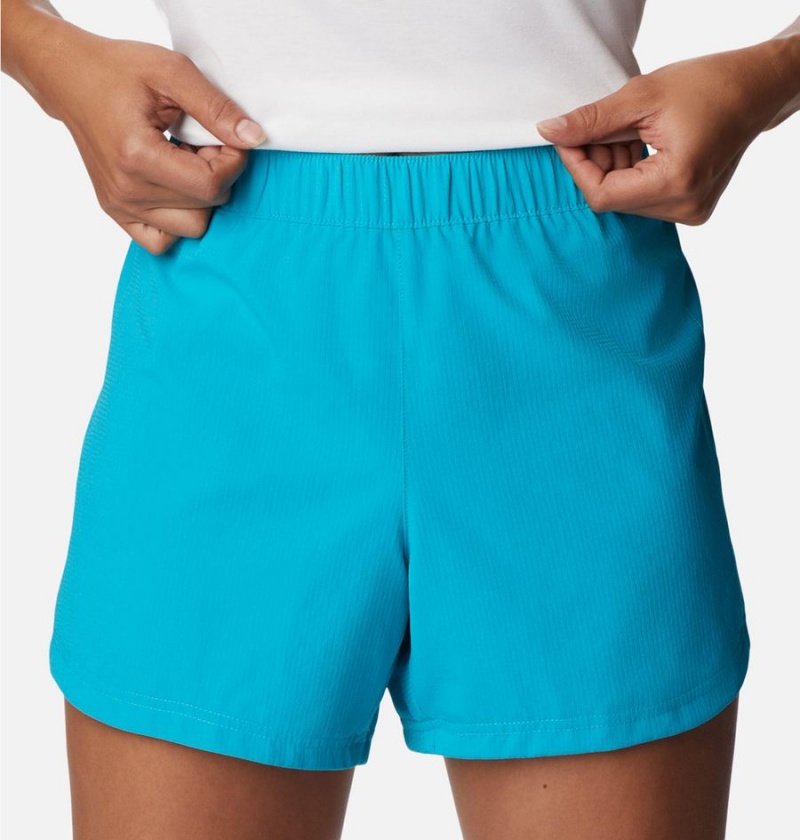 Turquoise Columbia PFG Tamiami Pull-On Women's Shorts | 71540FSLM