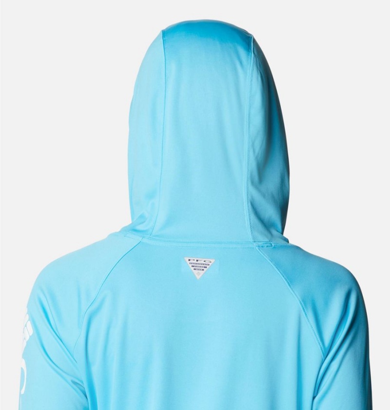 Turquoise Columbia PFG Tidal Tee Women's Hoodie | 20437VNBC