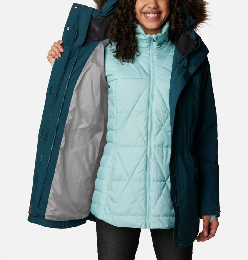 Turquoise Columbia Payton Pass Interchange Women's Coats | 96235ISVJ