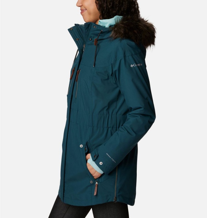 Turquoise Columbia Payton Pass Interchange Women's Coats | 96235ISVJ