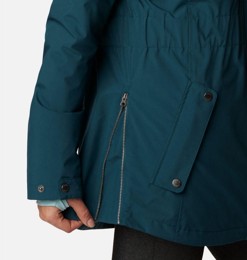 Turquoise Columbia Payton Pass Interchange Women's Coats | 96235ISVJ