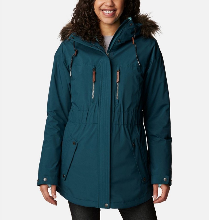 Turquoise Columbia Payton Pass Interchange Women\'s Coats | 96235ISVJ