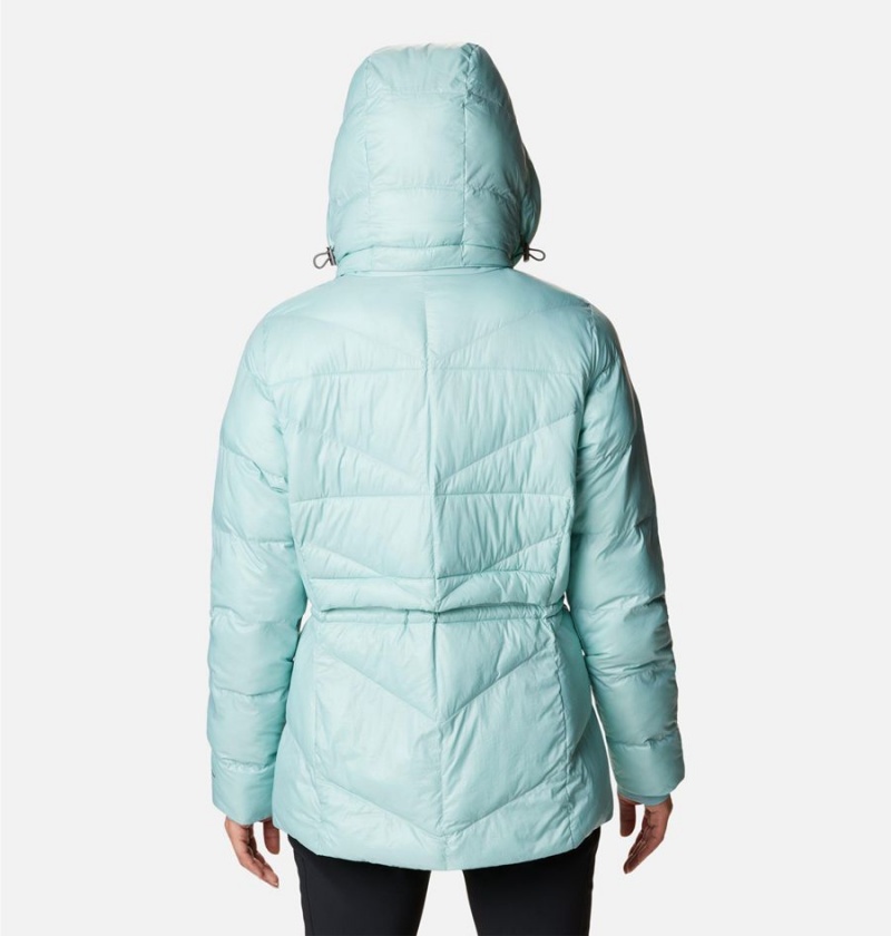 Turquoise Columbia Peak to Park II Insulated Hooded Women's Puffer Jacket | 73219PIOC