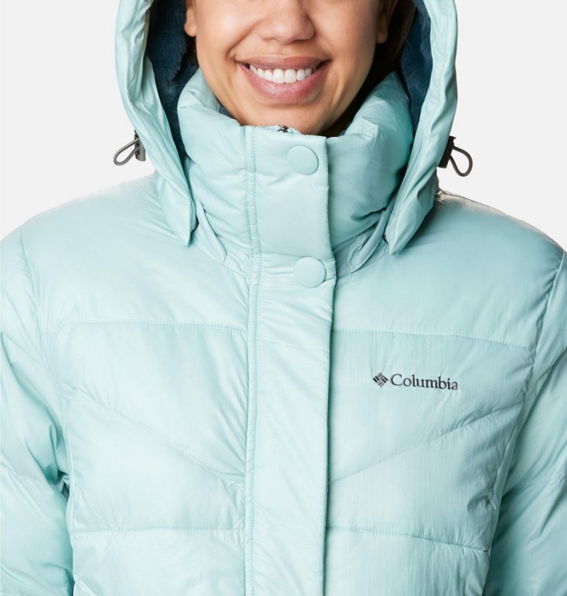 Turquoise Columbia Peak to Park II Insulated Hooded Women's Puffer Jacket | 73219PIOC