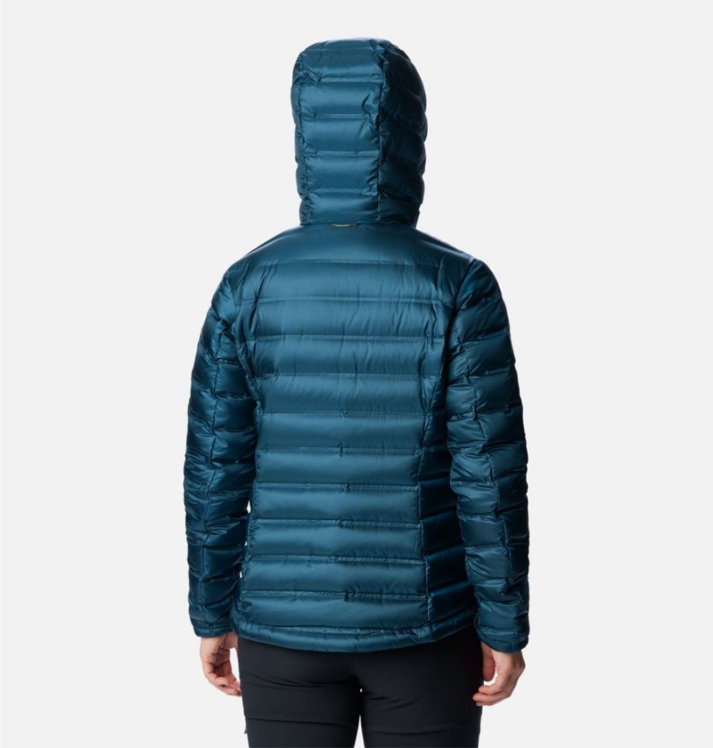 Turquoise Columbia Pebble Peak Hooded Women's Puffer Jacket | 38701SVJI