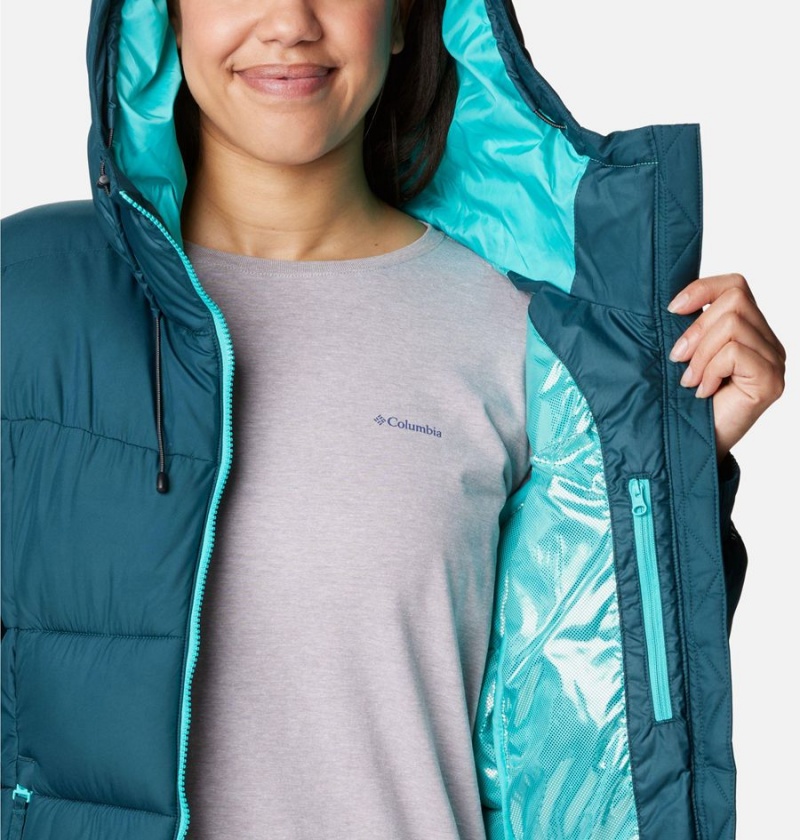 Turquoise Columbia Pike Lake II Insulated Women's Puffer Jacket | 74689RXMJ