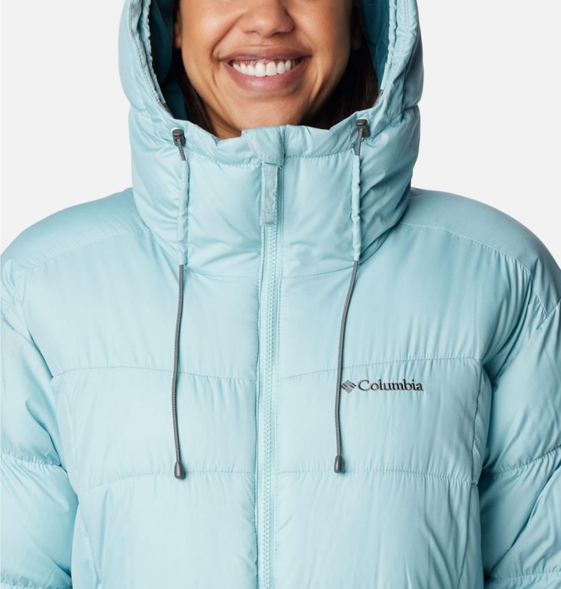 Turquoise Columbia Pike Lake II Long Women's Puffer Jacket | 79312NQBT