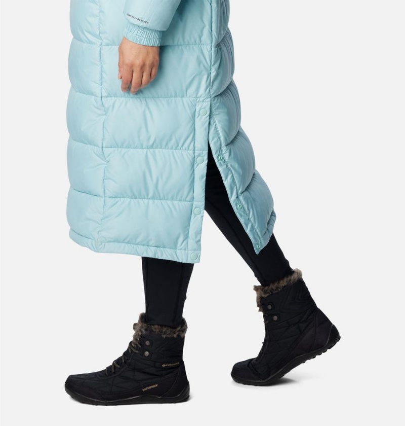 Turquoise Columbia Pike Lake II Long Women's Puffer Jacket | 79312NQBT