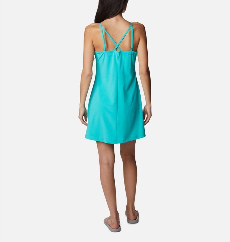 Turquoise Columbia Pleasant Creek Stretch Women's Dress | 49620RDUK