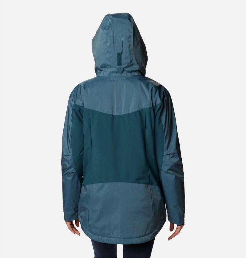 Turquoise Columbia Point Park Insulated Women's Puffer Jacket | 98425BNRO