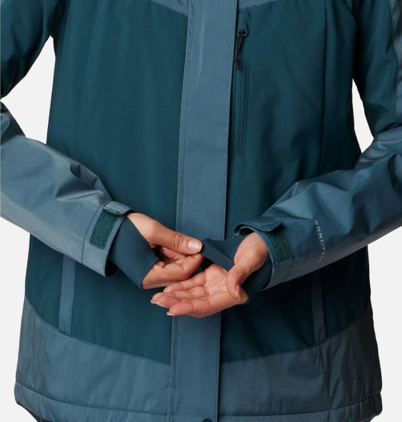 Turquoise Columbia Point Park Insulated Women's Puffer Jacket | 98425BNRO