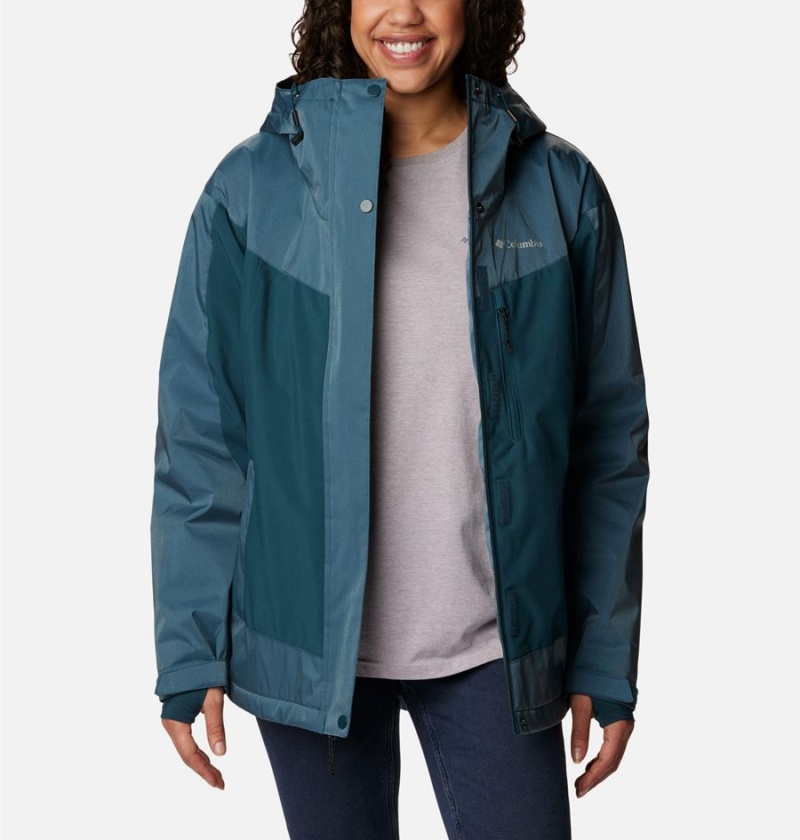 Turquoise Columbia Point Park Insulated Women's Puffer Jacket | 98425BNRO