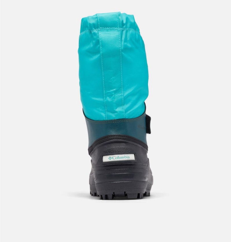 Turquoise Columbia Powderbug Forty Snow Kids' Boots | 07548EDFQ