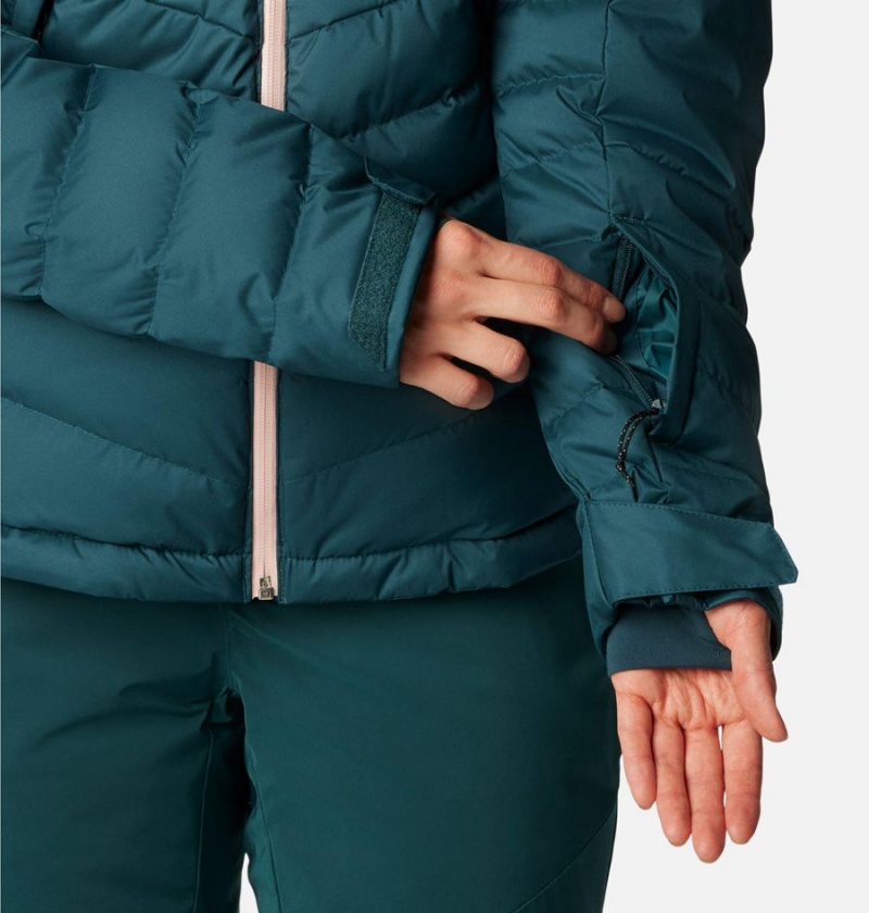 Turquoise Columbia Roaring Fork Women's Puffer Jacket | 03897MYBC