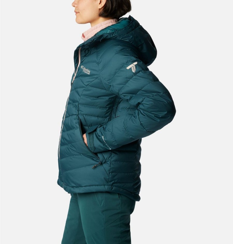 Turquoise Columbia Roaring Fork Women's Puffer Jacket | 03897MYBC