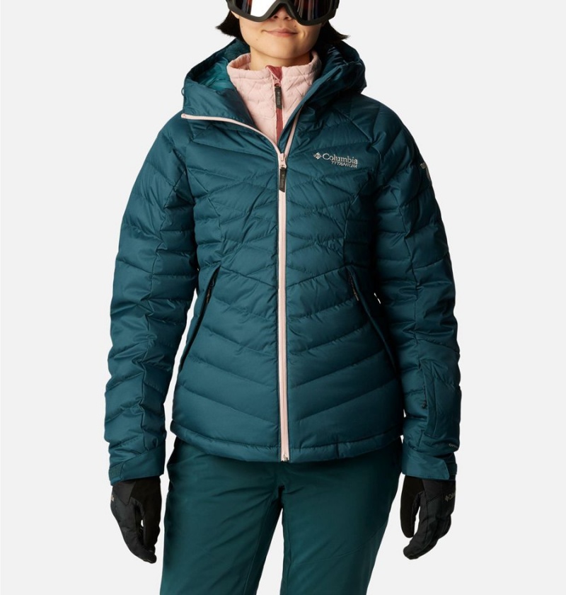 Turquoise Columbia Roaring Fork Women\'s Puffer Jacket | 03897MYBC