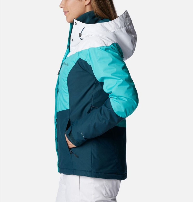 Turquoise Columbia Rosie Run Insulated Women's Ski Jacket | 52316KJMD