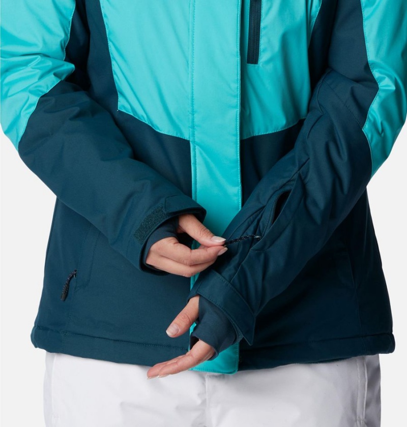 Turquoise Columbia Rosie Run Insulated Women's Ski Jacket | 52316KJMD