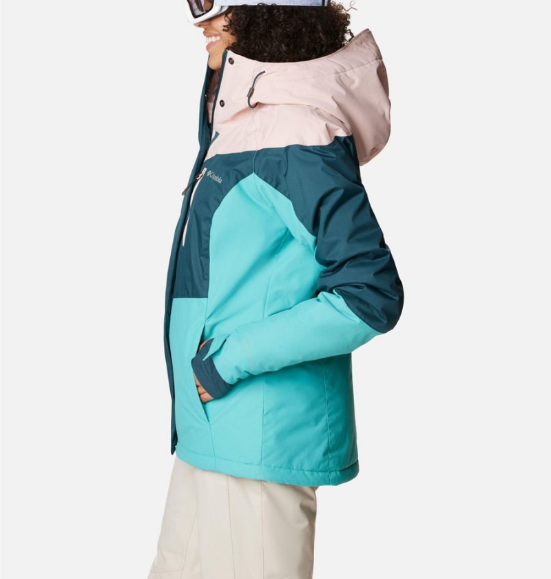 Turquoise Columbia Rosie Run Insulated Women's Ski Jacket | 14820AYBR