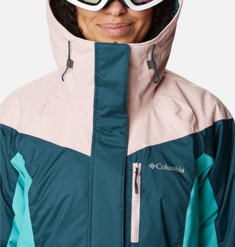 Turquoise Columbia Rosie Run Insulated Women's Ski Jacket | 14820AYBR